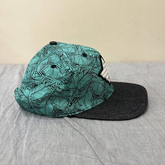 Double Portion Supply Oahu Golf Apparel Hat Hawaii AOP Embroidered Black Denim - Picture 4 of 8